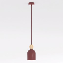 Lampa Wisząca MESI 1 Burgundowy