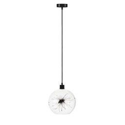 Lampa Wisząca SALIN 1C Czarny/Biały