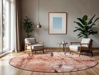 Dywan SOL Tandoori Round 9774 240x240 cm Pomarańczowy