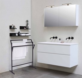 Wieszak Łazienkowy KAJA HOME KS-16 TOWEL III Czarny