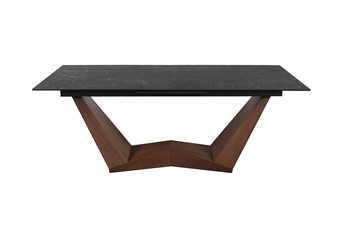 Stół BONUCCI Ceramic (200-250)x98 Czarny/Orzech