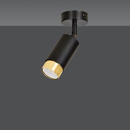 Lampa Sufitowa HIRO 1 Czarny/Złoty