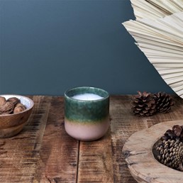 Świeca GLAZE S w Ceramice Zielony