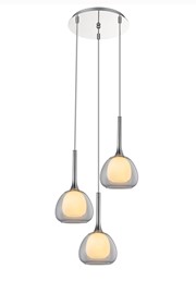 Plafon ANASTASI 3P Chromowany