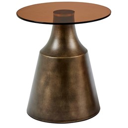 Stolik DUNSLEY fi45 Brązowy