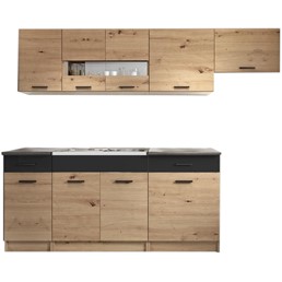 Kuchnia Alina 240 Dąb Artisan/Czarny