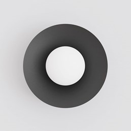Kinkiet MONO K1S Czarny/Opal