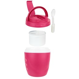 Lunchbox TRAVEL Okrągły Czerwony