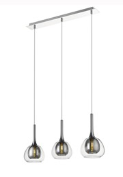 Lampa Wisząca ASTON 3L Chromowany