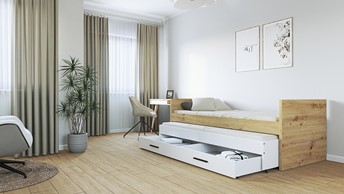 Łóżko VERSO F (moduł) 90x200 Antracytowy