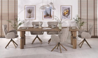 Stół Rozkładany MELTON (200-300)x101 cm Jasny Orzech