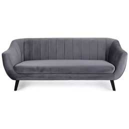 Sofa ELITE 3 Velvet Szary/Wenge