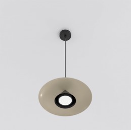 Lampa Wisząca BABEL 1 Beżowy/Czarny