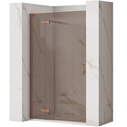 Drzwi Prysznicowe HUGO BROWN/BRUSH COPPER 80 Brązowy