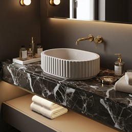 Umywalka Nablatowa MARGARET Beżowy