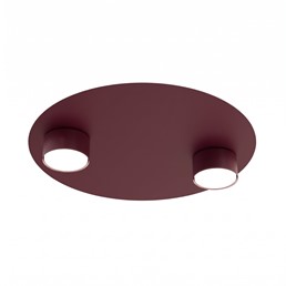 Lampa Sufitowa BOLX 2 Burgundowy