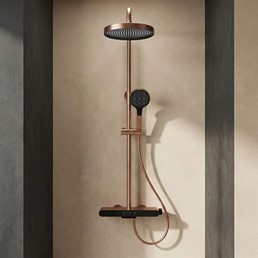 Zestaw Prysznicowy FAREL Miedź Szczotkowany