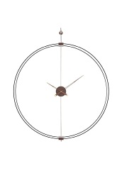 Zegar Ścienny DOBLE RING 14x60x80 Czarny/Brązowy