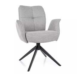 Krzesło WING Brego Jasny Szary/Czarny Mat