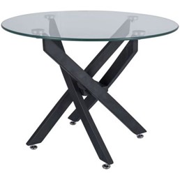 Ława AGIS A fi60 Czarny Mat/Transparentny