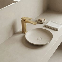 Bateria Umywalkowa PRIME Złoty Szczotkowany