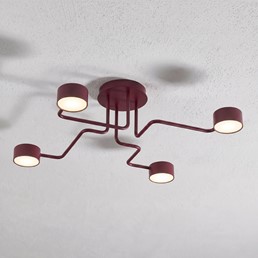 Lampa Sufitowa KURAGE 4 Burgundowy
