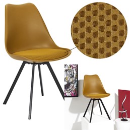 Krzesło ATOM Żółty