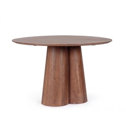 Stół Jadalniany NASSOR Fi120cm Brązowy