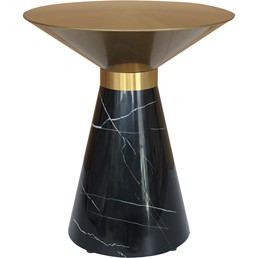 Stolik MODIG M39 fi45 Czarny/Złoty