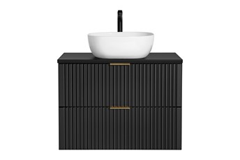 Zestaw ADB B SMILE 40 80cm (Szafka + Blat + Umywalka) Czarny