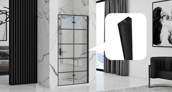 Adapter Poszerzający Do Kabin i Drzwi MOLIER 190cm Czarny