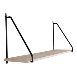 Półka Ścienna ARNHEM 65cm Czarny/Naturalny