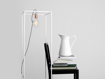 Lampa Podłogowa Metric Floor S 35x35x140 Biały